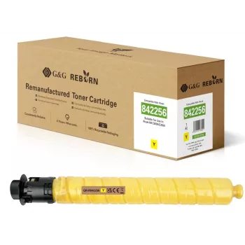 G&G Cartucho de tóner amarillo compatible para Ricoh 842256 (19.000 páginas) GR-R842256