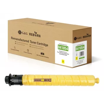 G&G Cartucho de tóner compatible amarillo para Ricoh 841854 (22.500 páginas) GR-R841854