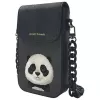 Nimmy Big Eyed Pet 2.0 Panda Bolso bandolera para móvil - piel sintética negra