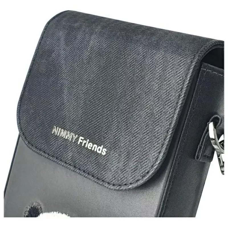 Nimmy Big Eyed Pet 2.0 Panda Bolso bandolera para móvil - piel sintética negra