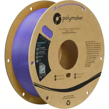 Polymaker PolySonic PLA High Speed 1,75mm violeta 1kg filamento para impresora 3D PA12008