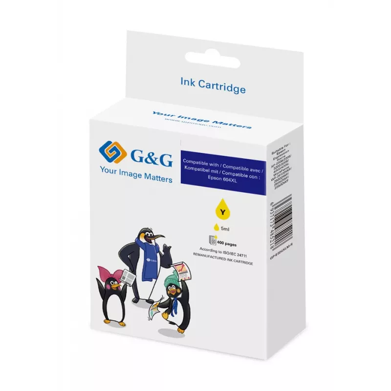 G&G cartucho de tinta compatible Epson 604XL amarillo (20551)