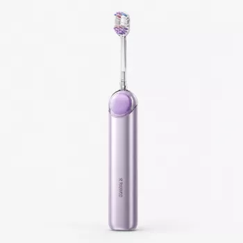 Cepillo de dientes eléctrico RANVOO PQ5 Pure Sonic, Lila, 5 modos, 4 cabezales, carga USB
