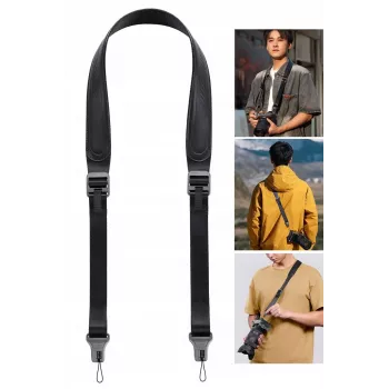 ULANZI CSS1 correa de cámara para cuello/hombro anti-enredos U-Snap para DSLR y sin espejo, 60 kg de carga, negro