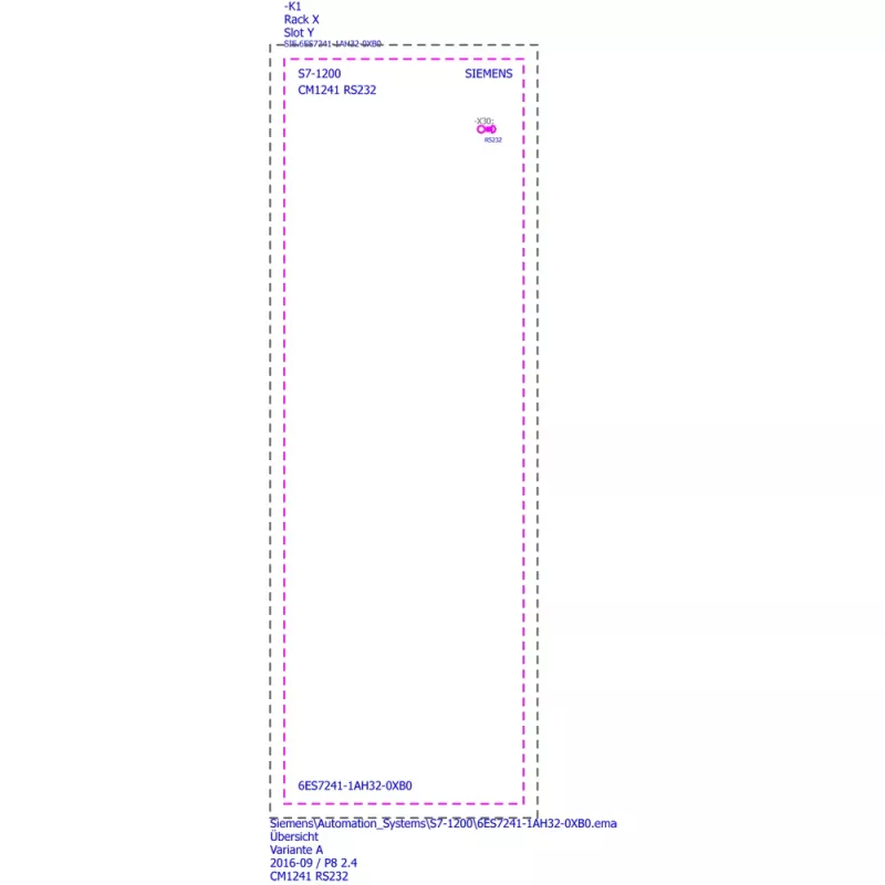 Siemens SIMATIC S7-1200 CM 1241 RS485 módulo de comunicación 6ES72411AH320XB0