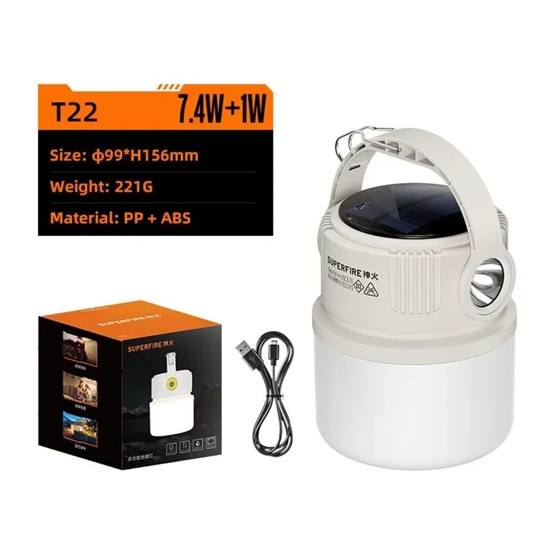 Lámpara de camping Superfire T22