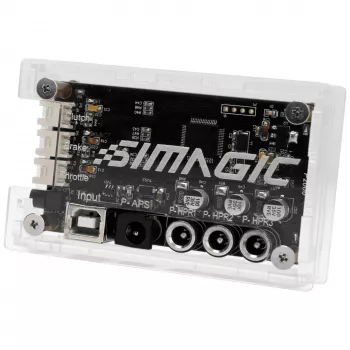 SIMAGIC Haptic Control Box (P2000-HCB) – unidad de control de retroalimentación háptica de 4 canales para pedales P2000