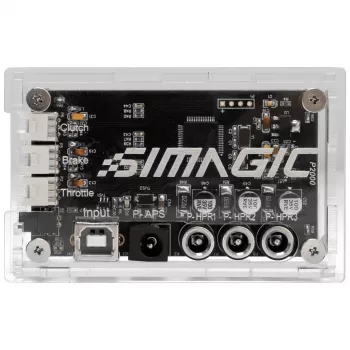 SIMAGIC Haptic Control Box (P2000-HCB) – unidad de control de retroalimentación háptica de 4 canales para pedales P2000