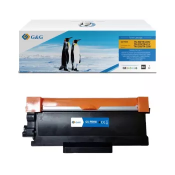 G&G cartucho de tóner compatible para Brother TN-2220/TN-2010, negro, 2.600 páginas (13978)