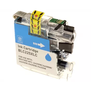 Cartucho de tinta G&G compatible con Brother LC-225XLC cian de alta capacidad (14536)
