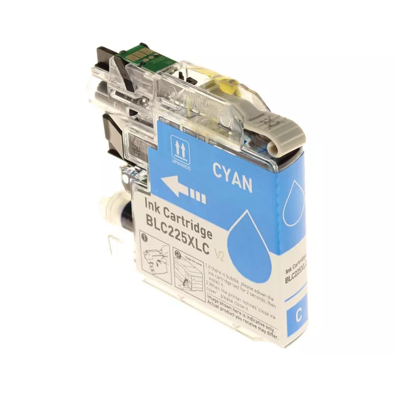 Cartucho de tinta G&G compatible con Brother LC-225XLC cian de alta capacidad (14536)