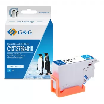 Cartucho de tinta G&G XL amarillo compatible con Epson 378XL (C13T37944010) – Alta capacidad 830 páginas 15182