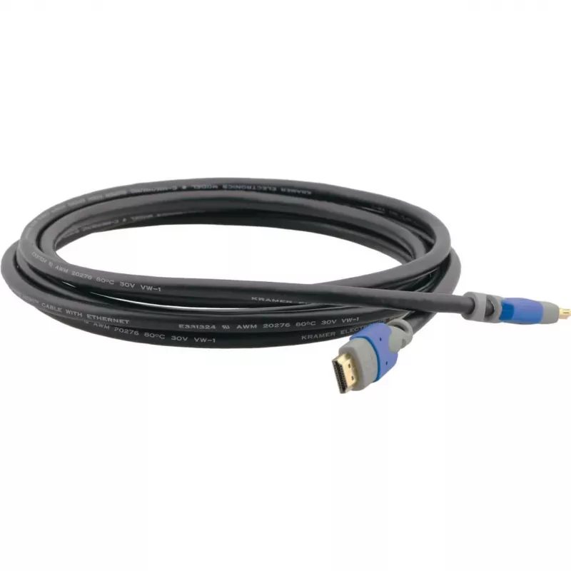 Cable HDMI de alta velocidad con Ethernet Kramer C-HM/HM/PRO-20, 6,1 m, negro 97-01114020