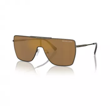 Michael Kors Hombre MK1152-1001F9 Gafas de sol aviador, montura negra, lentes grises, 58-17-145 mm