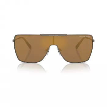 Michael Kors Hombre MK1152-1001F9 Gafas de sol aviador, montura negra, lentes grises, 58-17-145 mm