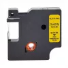 Cinta de etiquetar de vinilo G&G 12mm x 5,5m negro sobre amarillo para Dymo Rhino 18432 RL-D-Vi-18432-BK/YE-12MM*5.5M