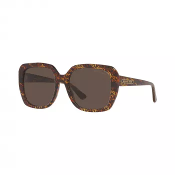 Gafas de sol cuadradas de mujer Michael Kors MK2140-366787, montura Dark Tortoise, lentes marrón degradado, 55/18/140 mm