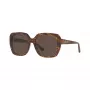 Gafas de sol cuadradas de mujer Michael Kors MK2140-366787, montura Dark Tortoise, lentes marrón degradado, 55/18/140 mm