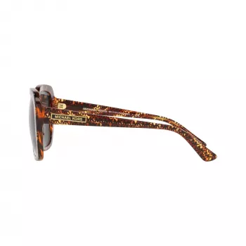 Gafas de sol cuadradas de mujer Michael Kors MK2140-366787, montura Dark Tortoise, lentes marrón degradado, 55/18/140 mm