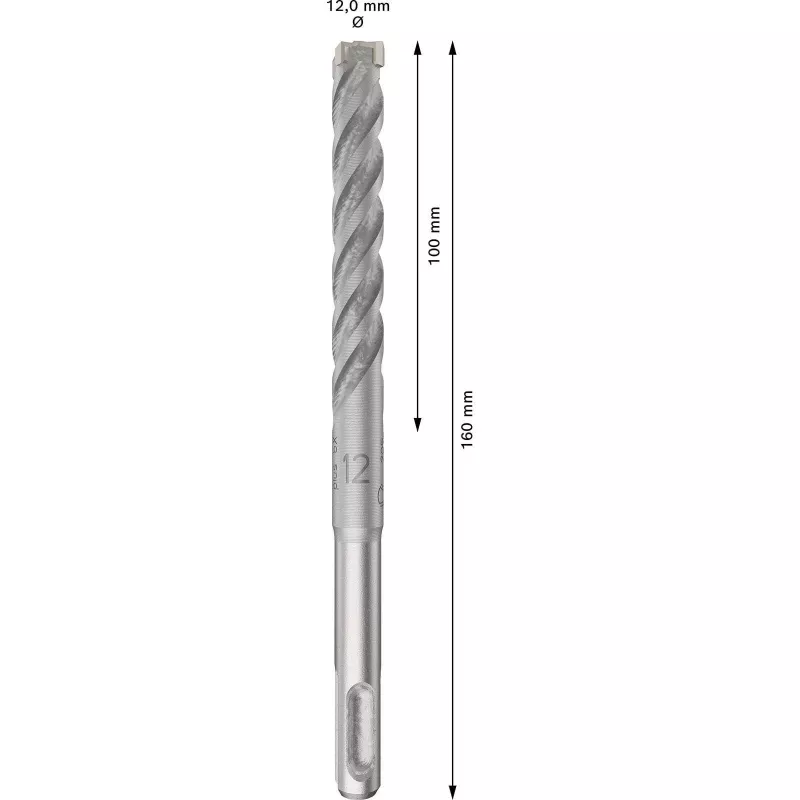 Broca percusora BOSCH 2608833905 PRO SDS Plus-5X 12x100x160 mm