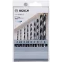 Set de brocas para metal Bosch HSS PointTeQ, 9 piezas, 2-10 mm, brocas helicoidales 2607002826