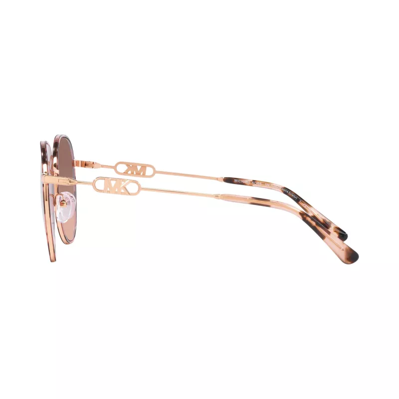 Gafas de sol pilot de mujer Michael Kors MK1128J110813, montura dorada clara, lentes marrón degradado, 58/17/145 mm