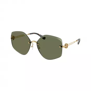 Gafas de sol de mujer Tory Burch TY6111-334371, montura marrón oscuro Havana, lentes marrón degradado, 56/16/140 mm