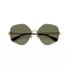 Gafas de sol de mujer Tory Burch TY6111-334371, montura marrón oscuro Havana, lentes marrón degradado, 56/16/140 mm