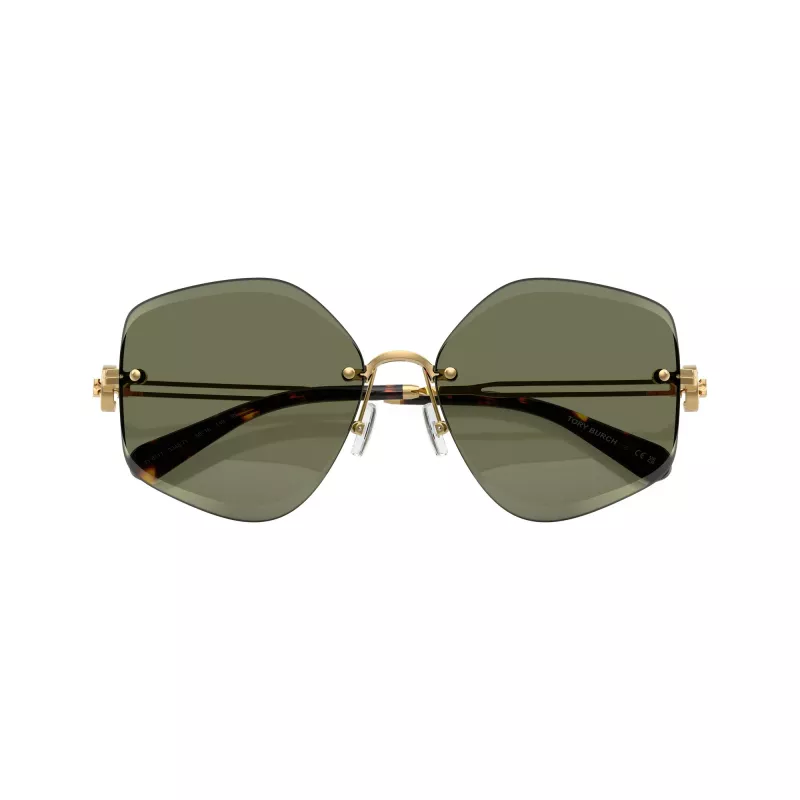 Gafas de sol de mujer Tory Burch TY6111-334371, montura marrón oscuro Havana, lentes marrón degradado, 56/16/140 mm
