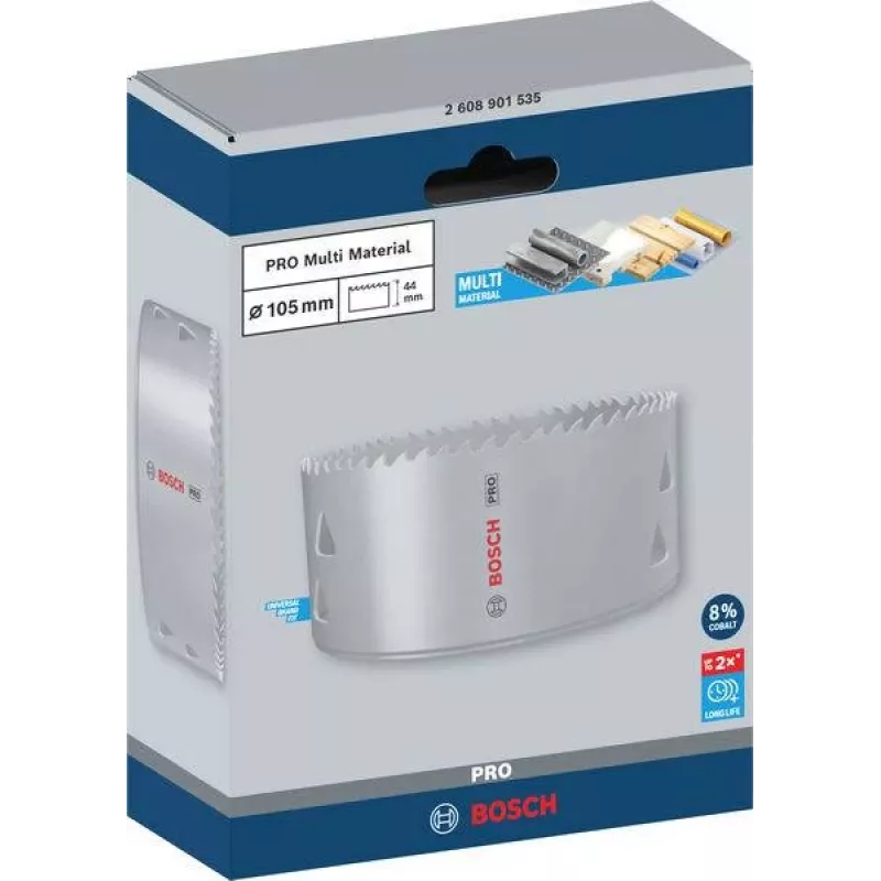 Bosch Expert for Metal Sierra de corona 105 mm Cobalt Bi-Metall 2608901535