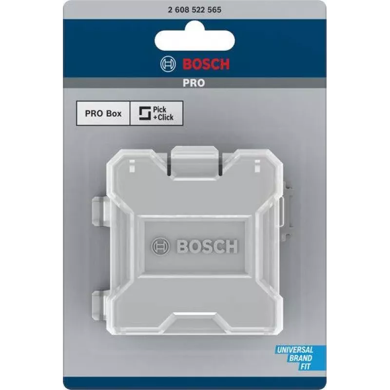 Bosch Accessories 2608522565 Pick and Click Caja de almacenamiento M, reutilizable, Negro/Rojo