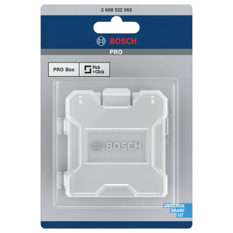 Bosch Accessories 2608522565 Pick and Click Caja de almacenamiento M, reutilizable, Negro/Rojo