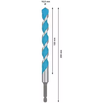 BOSCH EXPERT HEX-9 Set de brocas MultiConstruction, 5 piezas, carburo de tungsteno, vástago hexagonal, 4-10 mm 2608902361