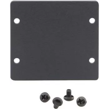 Kramer W-2BLANK Tapa ciega frontal negra para placas de pared (2 huecos) 85-00705090