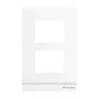 Busch-Jaeger Placa central para toma de conexión de audio, 1/2 módulo, blanco estudio 2TMA220160W0007
