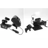 Brodit soporte para impresora con función de rollo de etiquetas para Zebra Alpha 30L/40L, VESA 75/AMPS, MultiMoveClip, eliminador de batería (217038)