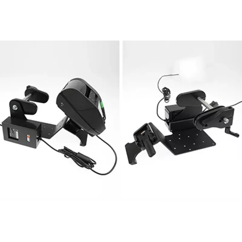 Brodit soporte para impresora con función de rollo de etiquetas para Zebra Alpha 30L/40L, VESA 75/AMPS, MultiMoveClip, eliminador de batería (217038)