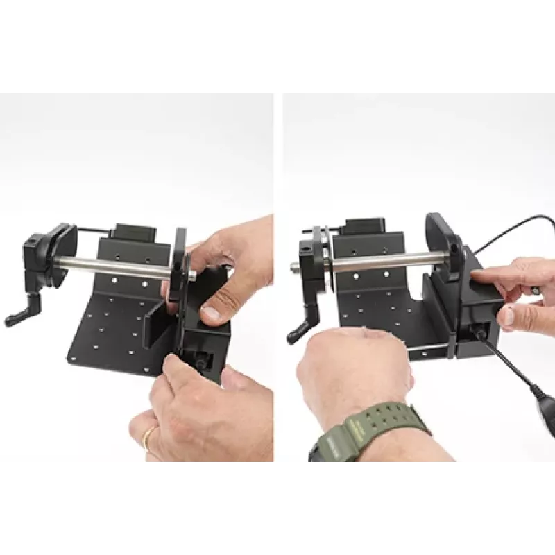 Brodit soporte para impresora con función de rollo de etiquetas para Zebra Alpha 30L/40L, VESA 75/AMPS, MultiMoveClip, eliminador de batería (217038)