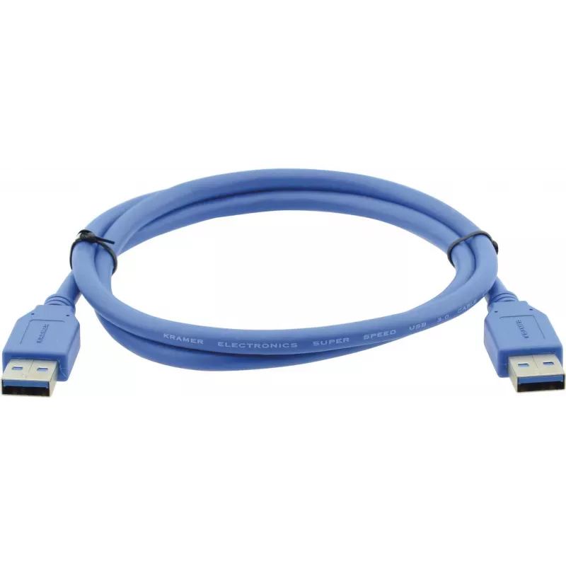Kramer cable USB 3.0 C-USB3/AA-3, conector macho Type-A a conector macho Type-A, 0,9 m, azul 96-0230003