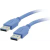 Kramer cable USB 3.0 C-USB3/AA-3, conector macho Type-A a conector macho Type-A, 0,9 m, azul 96-0230003