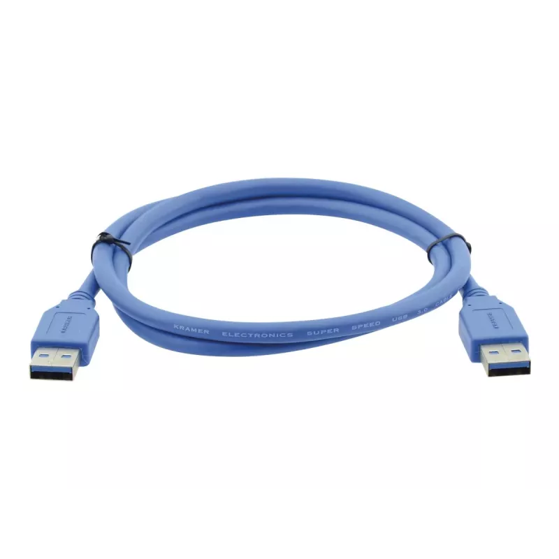 Kramer cable USB 3.0 C-USB3/AA-3, conector macho Type-A a conector macho Type-A, 0,9 m, azul 96-0230003