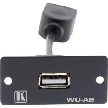 Kramer WU-AB módulo snap-in USB Type-A conector hembra a conector hembra negro 85-0118399