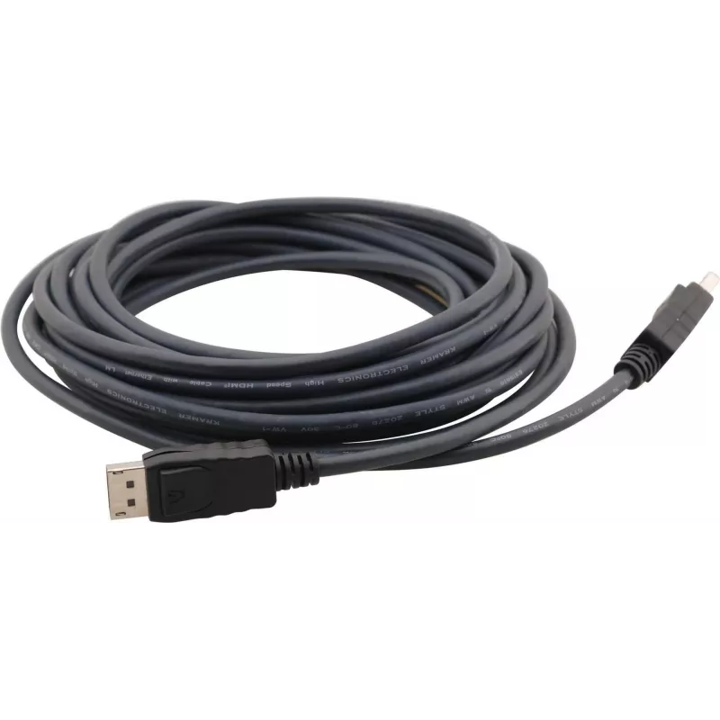 Kramer C-MDPM/MDPM Cable DisplayPort conector macho a conector macho 4,6 m negro 97-1717015