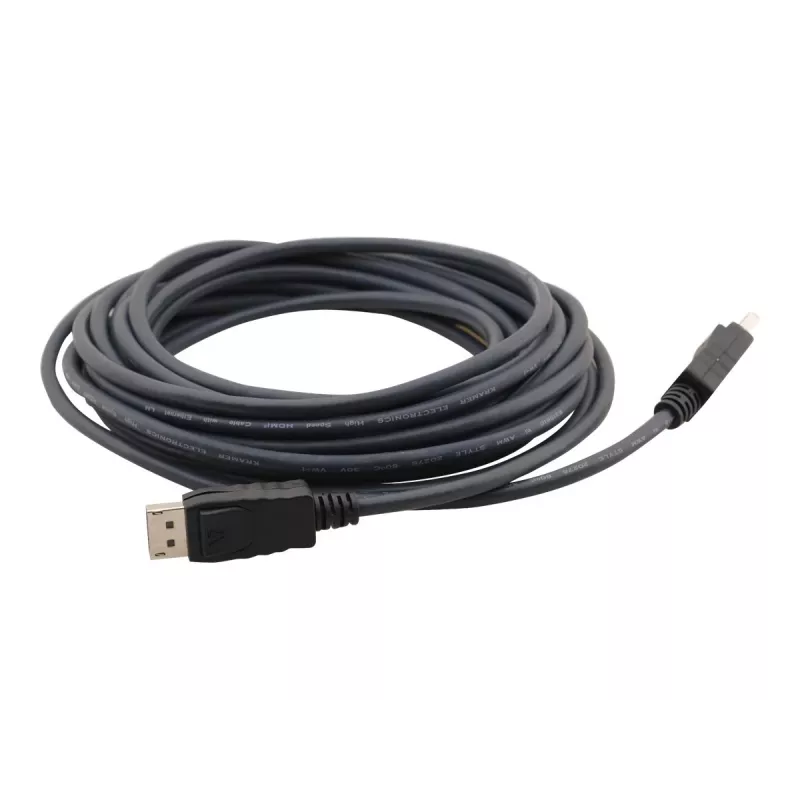 Kramer C-MDPM/MDPM Cable DisplayPort conector macho a conector macho 4,6 m negro 97-1717015
