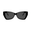 Michael Kors MK2205-300587 Gafas de sol de mujer estilo ojo de gato, montura carey oscura, lentes gris oscuro, 52/19/140 mm
