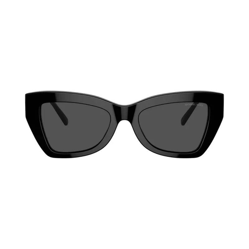 Michael Kors MK2205-300587 Gafas de sol de mujer estilo ojo de gato, montura carey oscura, lentes gris oscuro, 52/19/140 mm
