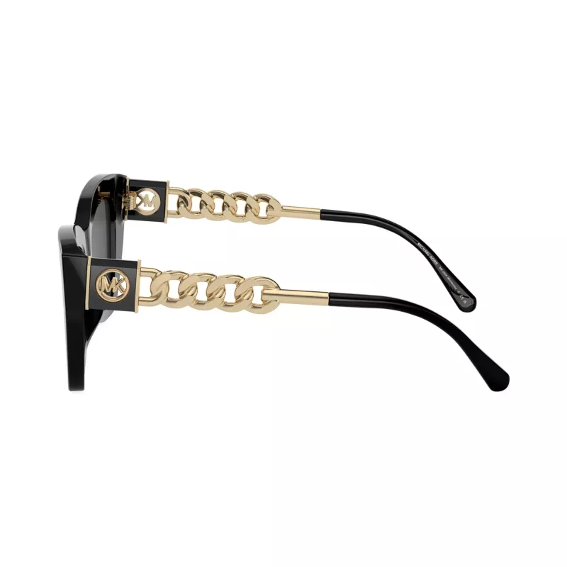 Michael Kors MK2205-300587 Gafas de sol de mujer estilo ojo de gato, montura carey oscura, lentes gris oscuro, 52/19/140 mm