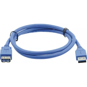 Kramer Electronics Cable alargador USB 3.0 conector macho USB-A a conector hembra USB-A 3 m negro (96-02310010)