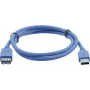 Kramer Electronics Cable alargador USB 3.0 conector macho USB-A a conector hembra USB-A 3 m negro (96-02310010)