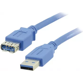 Kramer Electronics Cable alargador USB 3.0 conector macho USB-A a conector hembra USB-A 3 m negro (96-02310010)